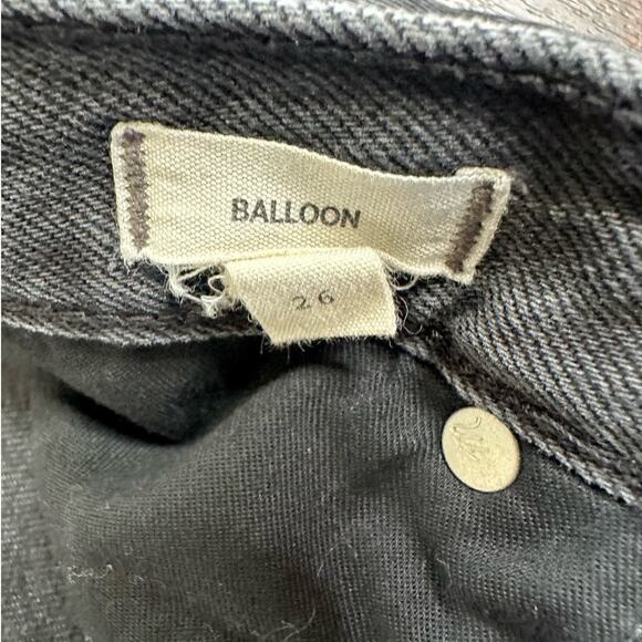 Madewell The Balloon Jean in Washed Black Size 26 - Picture 5 of 10